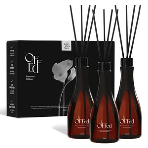 오프드 프리미엄 디퓨저, 딥레드베리, 300ml, 3개