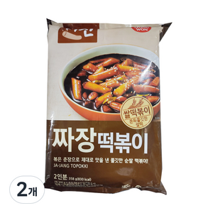 떡볶이의신 짜장 떡볶이, 358g, 2개