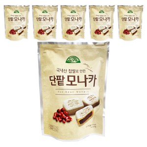 OrganicStory 찹쌀로 만든 단팥 모나카, 112g, 6개