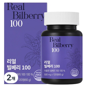이롭핏 리얼 빌베리 100 60g, 2개, 120정