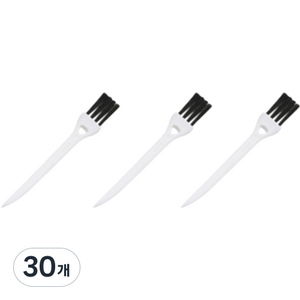 동그란주먹 면도기 틈새먼지 미니 청소솔 화이트블랙, 1개입, 30개