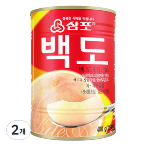 삼포 백도 슬라이스, 400g, 2개