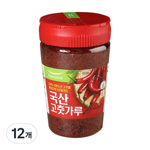 풀무원 실온 용기형 고춧가루, 250g, 12개