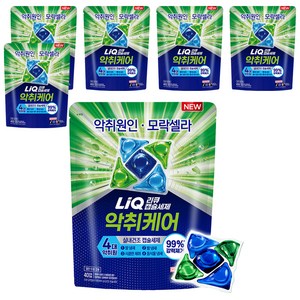 리큐 모락셀라 악취케어 실내건조 캡슐세제, 40개입, 11g, 6개