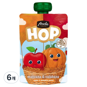아넬라 HOP 퓨레, 100g, 6개, 혼합맛(사과/단호박)