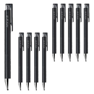파이롯트 쥬스업 젤잉크 중성 노크펜 0.3mm, 블랙, 10개