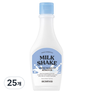스킨푸드 밀크쉐이크 포인트 메이크업 리무버, 160ml, 25개