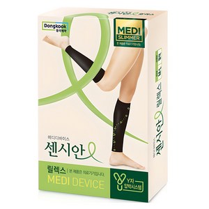 센시안 릴렉스 압박밴드 블랙, 종아리/무릎형, 1개