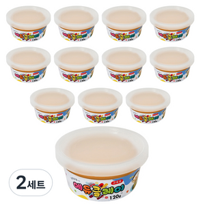 에듀클레이 12p, 갈색, 2세트