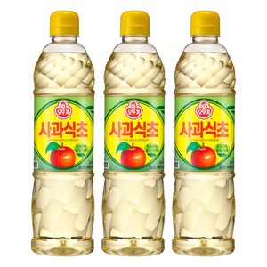오뚜기 사과식초, 900ml, 3개