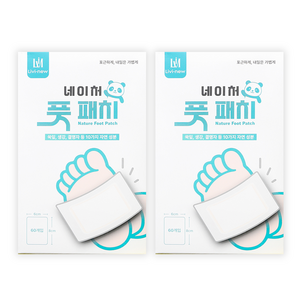 리비뉴 네이처 풋 패치, 2개, 60개입