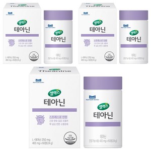 셀렉스 테아닌 24g, 60정, 3개