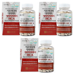 종근당건강 가르시니아 다이어트 에이치씨에이, 224정, 3개