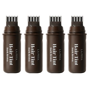 라피타 새치커버 헤어틴트 10ml, 다크브라운, 4개