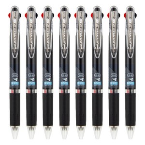 제트스트림 3색 볼펜 0.5mm SXE3-404-05, 블랙, 8개