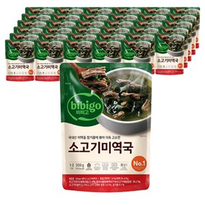 비비고 소고기 미역국, 500g, 36개