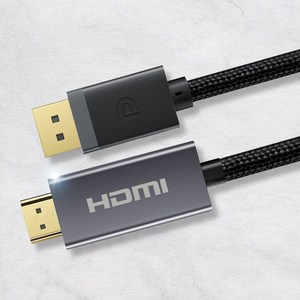 홈플래닛 DP-HDMI 4K 모니터 케이블, 1개, 2m