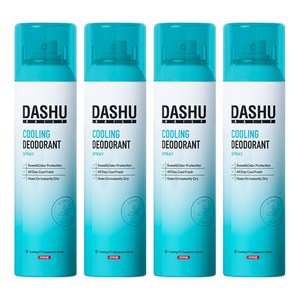 다슈 데일리 쿨링 핏 데오드란트 스프레이, 150ml, 4개