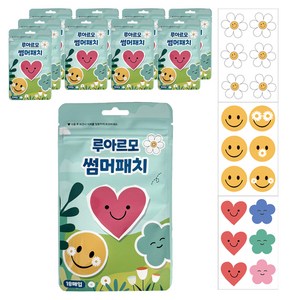 루아르모 썸머패치 밴드 향패치 야외활동 스티커 18매입, 혼합색상, 10개 골드박스 특가