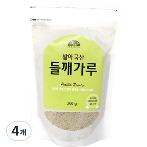 발아 들깨가루, 200g, 4개