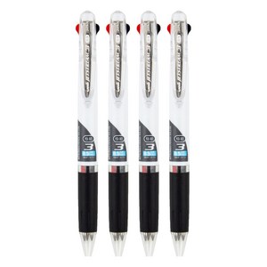 제트스트림 3색 볼펜 0.5mm SXE3-404-05, 화이트, 4개