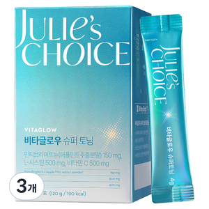 줄리스초이스 비타글로우 슈퍼 토닝, 30회분, 3개