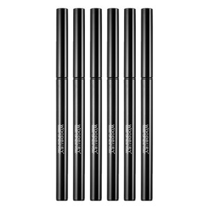 우드버리 크리미젤 슈퍼슬림 오토 펜슬 아이라이너 0.12g, 블랙, 6개