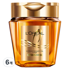 로레알파리 엑스트라오디네리 오일 실크 마스크팩, 250ml, 6개