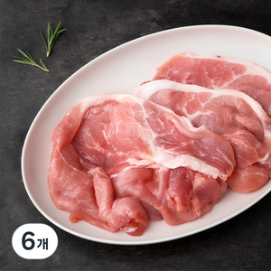 파머스팩 도뜰 한돈 뒷다리살 불고기용 (냉장), 1kg, 6개