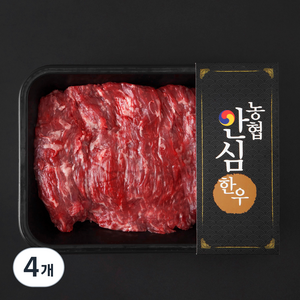 농협안심한우 한우 양지 덩어리 1등급 수육 국거리 장조림용 (냉장), 600g, 4개