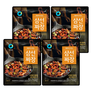 청정원 삼선짜장 분말, 80g, 4개