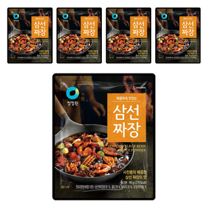 청정원 삼선짜장 분말, 80g, 5개