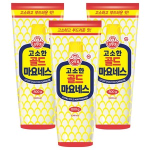 오뚜기 고소한 골드 마요네스, 800g, 3개