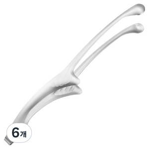 홈픽리빙 304 스틸 다용도 집게 25.5cm, 스텐, 6개