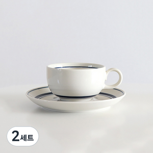 코지테이블 카네수즈 홍차잔 세트, 스노우블루, 2세트
