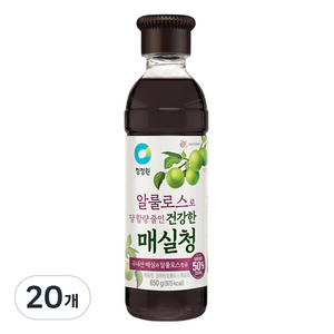 청정원 알룰로스 매실청, 650g, 20개