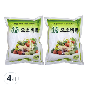 무경바이오 모든 야채 과일 식물용 MG 요소 비료, 4개, 500g
