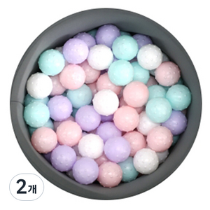 베베아인 촉감 볼풀공 80p, 마카롱(랜덤발송), 2개