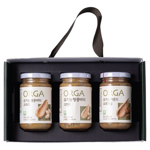 올가홀푸드 유기농 넛스프레드 220g 3종 선물세트, 1세트