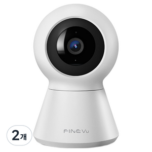 파인뷰 K90 베이비캠 홈캠 홈CCTV 500만 화소 QHD 극초고화질, 2개