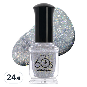 위드샨 60초 매니큐어, M124페어리윙, 9ml, 24개