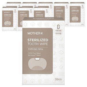 마더케이 멸균 구강티슈 30p, 120g, 9개