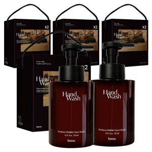 헤트라스 퍼퓸 버블 고보습 산양유 핸드워시세트 제주사려니숲길, 515ml, 8개