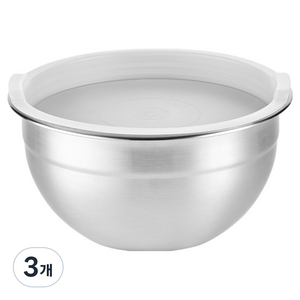쿡에버 에센셜 스텐 믹싱볼 16cm, 3개, 단품