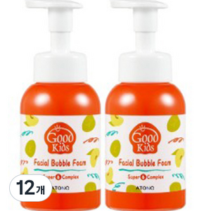 아토앤오투 굿 키즈 페이셜 버블폼, 300ml, 12개