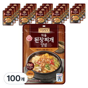 오뚜기 차돌 된장찌개 양념, 130g, 100개