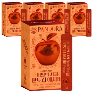 유기농마루 정품 비밀의 사과 판도라 애사비 스틱, 300g, 5개