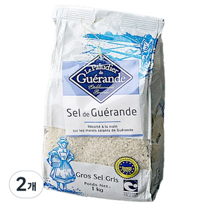 게랑드 굵은 토판 천일염, 1kg, 2개