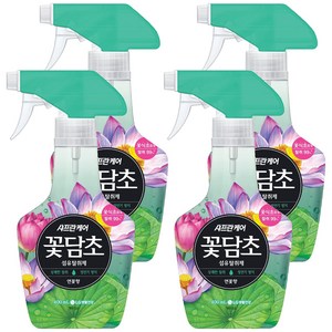 샤프란꽃담초 섬유탈취제 연꽃향 본품, 400ml, 4개