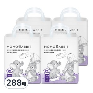 모모래빗 에코드라이 팬티기저귀, 점보형(2XL), 288매